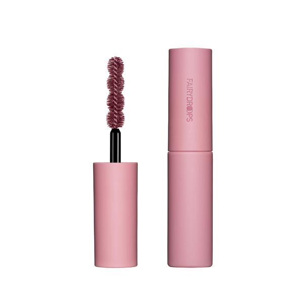 FAIRYDROPS (FOGGY PINK) Quattro Rush Mascara, Pink, Curl Keeping Magic, Film Type, Long, Drop with Hot Water, Popular Color, Patented in Japan and the United States