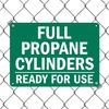 SmartSign "Full Propane Cylinders Ready for Use" Sign | 10" x 14" Plastic