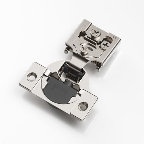 MEICCIPLUS Soft Close Cabinet Hinges 6 Pack, 1/2 inch Overlay, Concealed Hinge for Kitchen & Bathroom Cabinet Door, Hidden Hinge, Adjustable, Brushed Nickel Finish