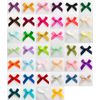 Italian Options Satin Craft Bows 100-Piece Pack, 3 cm Bow Width, Red