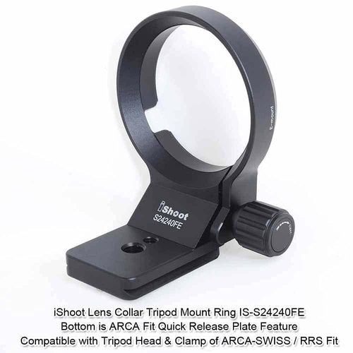 Lens Collar Support Bracket Tripod Mount Ring Compatible with Sony E 10-18mm F4 OSS (SEL1018), E PZ 18-105mm F4 G OSS (SELP18105G), E 18-135mm F3.5-5.6 OSS (SEL18135), FE 12-24mm F4 G (SEL1224G)