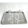 DEL - Stainless Steel Serving Tray - Set 2-40 x 30 cm
