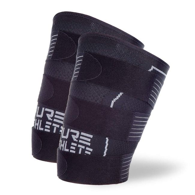 Pure Athlete Thigh Compression Sleeve – Adjustable Straps Quad Wrap Support  Brace, Hamstring Upper Leg (1 Sleeve - Black, Medium) : : Health &  Personal Care