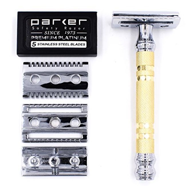Parker Safety Razor Parker SR1 Straight Edge Razor Shave Set - Includes  India