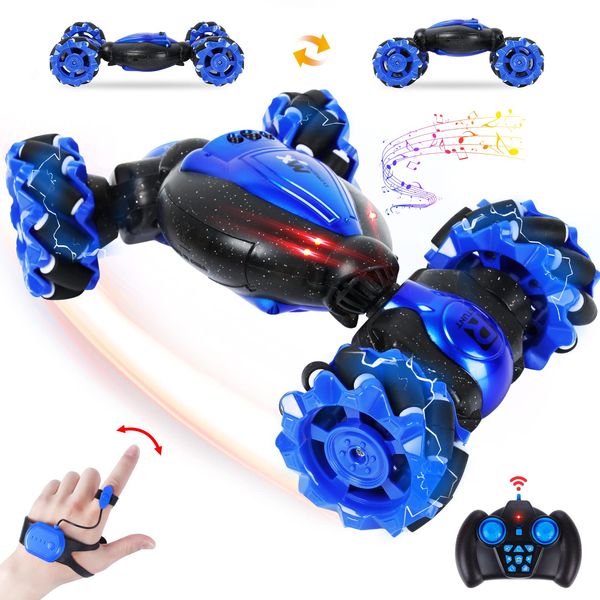 Remote Control Car Boys Gifts: Gesture Sensing RC Stunt Cars Kids Toys for Age 6 7 8 9 10 11 12 Year Old - Best Birthday Gifts