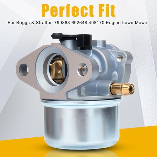 799868 Carburetor Compatible with Briggs & Stratton 498170 498254 497314 497586 698444 799872 4-7 Hp Engines Carb for 497410 499617 692648 693909 790821 with 795259 Air Filter Cleaner Primer Base