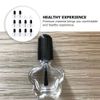 KESYOO Manicure Bottle, Enamel Bottle, Empty Bottle, Small Bottle, 0.2 fl oz (5 ml), Refill, Handmade Cosmetics, Travel Supplies, Glass, Black, Pack of 10