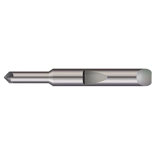 Micro 100 QCS-125-100X Countersink and Chamfer Tool - Quick Change, 90° Included Angle, .030" Tip Dia, 3/64" LOC, 3 Fl, 3/16" Shank Dia, 1-1/2" OAL, AlTiN