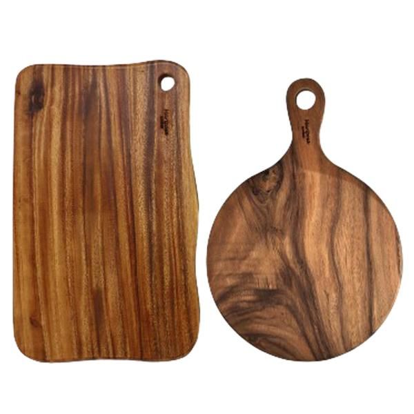 Kitchen Next Raintree Wooden Cutting Board 2-piece Set C Configuration