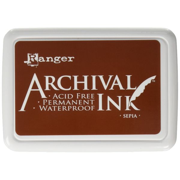 Ranger Sepia Archival Ink Pad, Brown