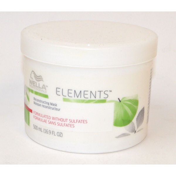 Wella Professionals Elements Reconstructing Hair Mask, 16.9oz Jar *New*