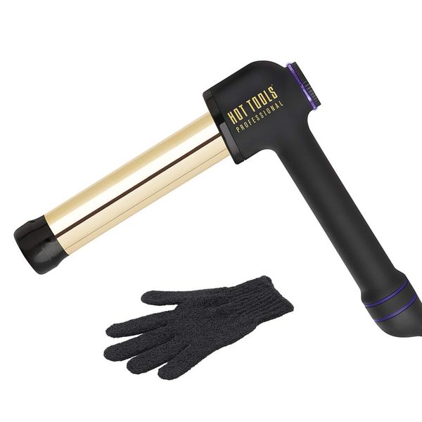 HOT TOOLS Pro Artist 24K Gold Curlbar Curling Wand, 1-1/4 inch