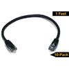 iMBAPrice 3' Cat5e Network Ethernet Patch Cable, 10 Pack, Black (IMBA-CAT5-03BK-10PK)
