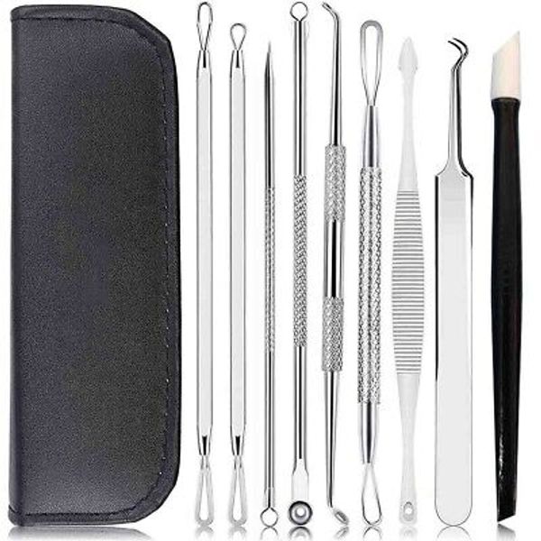 Blackhead Remover Pimple Popper Tool Kit Professional Blackhead Extractor Tool