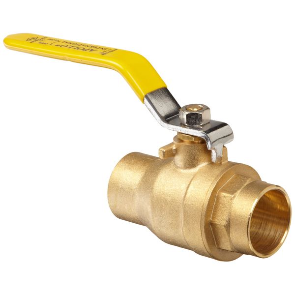 Apollo 94A Series Brass Ball Valve, Two Piece, Inline, Lever, 1/2" Solder End