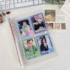 Bncxdc A5 Binder, 2 Pack, Clear Waterproof PVC, 6-Ring, Refillable Notebook Binder, Snap Button Closure, Pink, Blue, 23.7x17cm