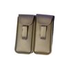 The Really Cool Eye Guy Semi Hard Pocket Clip EyeGlass case Regular Size (brown). BOGO) 2for1