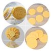 PACKOVE 100Pcs Rounded Makeup Powder Face Cleaning Applicators for Cosmetics Application for Makeup Removal and