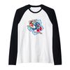 Asian Koi Fish Yin Yang Koi Pond Raglan Baseball Tee