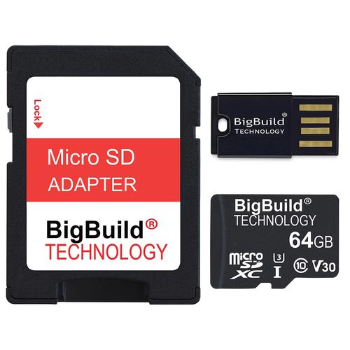 BigBuild Technology 64GB U3 Micro SDXC Memory Card for Lenovo Tab K11 Plus, M10 Plus,M11, Legion Tab, Pad Pro 2022 Tablets