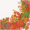 Harvest Garland White Napkin Dinner - 20 Per Package
