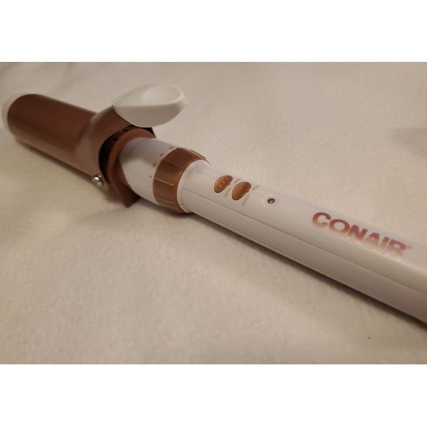 Conair Double Ceramic Curling Iron, 1.5 Inch Curling Iron, White/Rose Gold