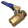 Ball Valve, Brass, Inline, 2-Piece, Pipe Size 1 in, Connection Type FNPT x FNPT-Each