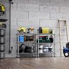 3 Tier Wire Shelving Rack Shelf Adjustable Commercial Garage Kitchen Storage 32"