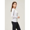 DEVOPS Women's 2 Pack Thermal Long Sleeve Shirts Compression Baselayer Tops (Small, Black/White)