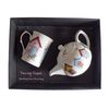 Beach Hut Teapot and Bone China Mug (3 Huts) Gift Set -