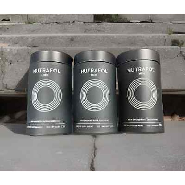 NUTRAFOL Men's Hair Growth Supplement 3 Boxes/Total 360 Capsules Exp 10/2026