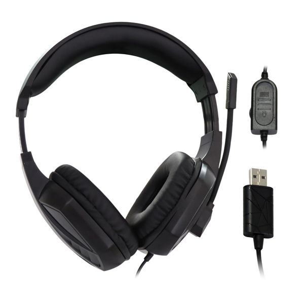Headset USB 3.5mm TypeC Online Control Wired PC Headset Skype, Suitable for Internet Learning, Web Conferencing, Telecommuting, Commuting, Commuting, Remote Work, Call Center Clear Calls (USB)
