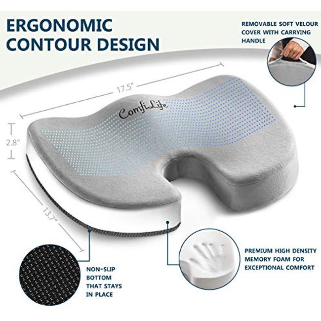 Comfilife Orthopedic Knee Pillow for Sciatica Relief, Back Pain, Leg Pain