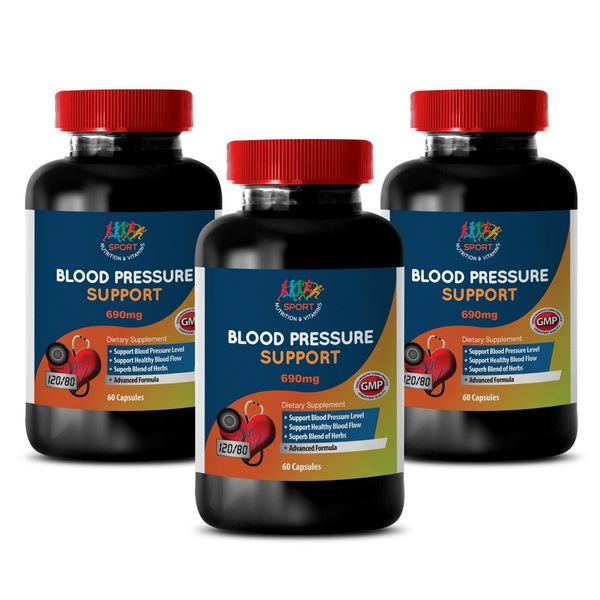 Original Blood Pressure Support Complex (3 Bottles, 180 Capsules)