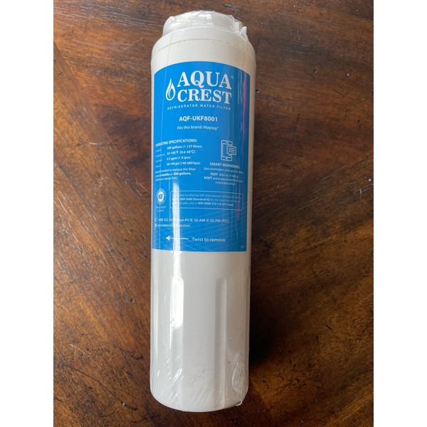 Aqua Crest AQF-UKF8001 Refrigerator Water Filter - New Sealed