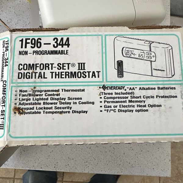 White-Rodgers Thermostat 1F96-344 Digital Comfort Set III vintage NOS NEW