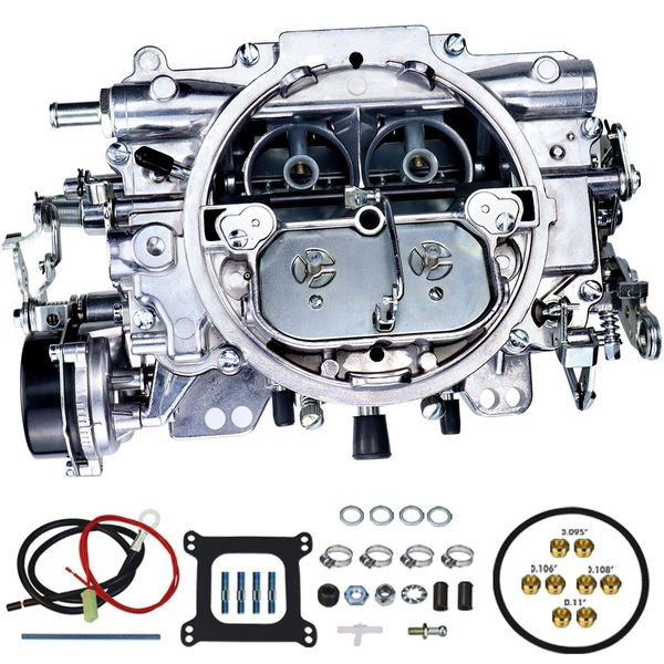4 Barrel Carburetor Replace For Edelbrock 1406 Performer 600 CFM Electric Choke