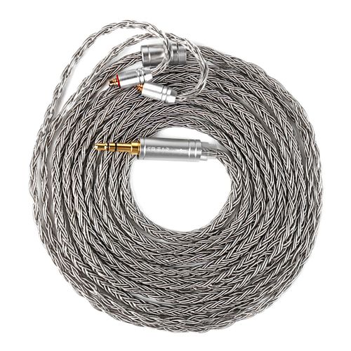 KBEAR ST24 Plus 2M MMCX Cable with 3.5mm Silver-Plated Plug for Fiio FH3 FH7 FH9 FA9 FH5S,for Shure SE846 SE535 SE215 SE315 SE425 PRO W60 IE300 IE40PRO