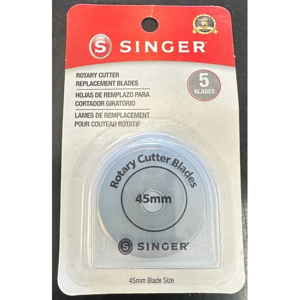 SINGER Rotary Cutter Replacement Blades 45mm 5/Pkg-