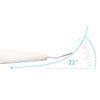 Cuticle Trimmer with Pusher, 3pcs Rubber Tip Cuticle Tool for Nail Art