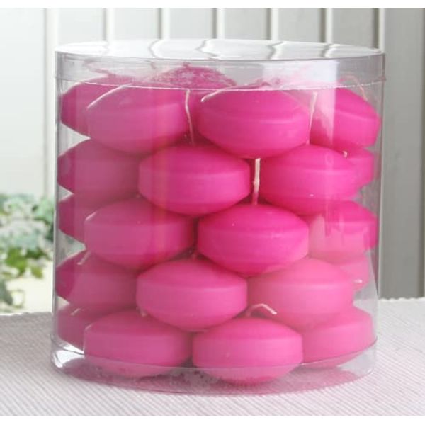 34er Dose Schwimmkerzen mit langer Brenndauer, Pink