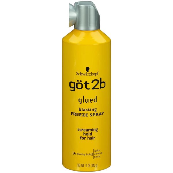 Schwarzkopf Göt2b Glued Blasting Freeze Spray, 12 Oz