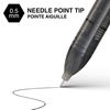 rOtring Rollerball Pen | Needle Point (0.5 mm) Rollerpoint for Precise Writing | Black Ink | 12 Count