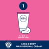 Veet Sensitive Skin Formula with Aloe Vera and Vitamin E, Dermatologically Tested Hair Removal Gel Cream 6.76 Fl Oz. for Legs & Body (3 Pack)