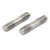 Sourcingmap M8x40mm 304 Stainless Steel Double End Thread Stud Teeth Rod Silver Tone 20pcs