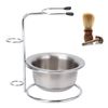 Simple Prevent Rust Shaving Stand Bowl Set, Shaving Mug, for Beard Brush, Soap
