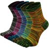 Artfasion Men's Toe Socks Cotton Fun Casual Athletic Running Ankle Five Finger Crew Socks 5 Pair 6-9
