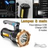 95000000LM LED Flashlight High Powered Torch Super Bright Lamp USB Rechargeable 