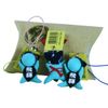 Feng Shui Monkey Bobo Strap [Each Color] (飛騨 Charm) 3 Pack Gift Box - bule