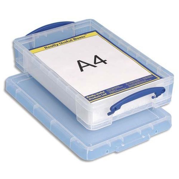 Really Useful Re-Usable Storage Boxes, Re-Stackable 4 Litre Re-Usable Storage Boxes (1 Box)